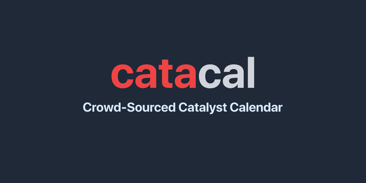 Catacal Catalyst Calendar